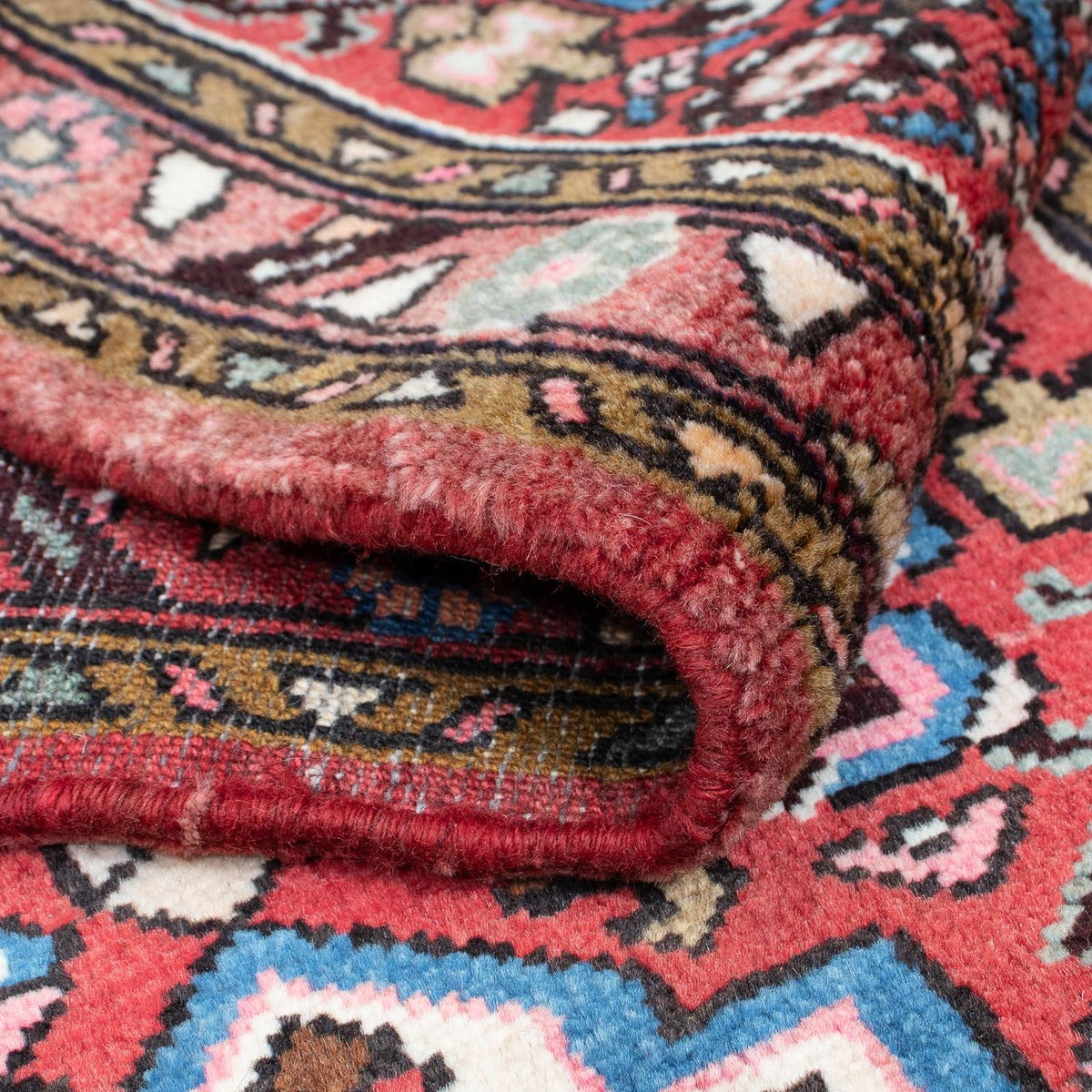 Tapis de couloir Tapis persan - Nomadic - 327 x 80 cm - rouge clair