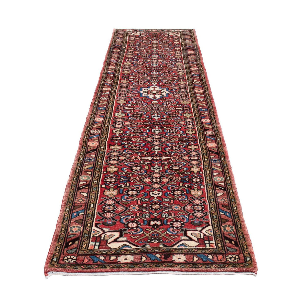 Tapis de couloir Tapis persan - Nomadic - 327 x 80 cm - rouge clair