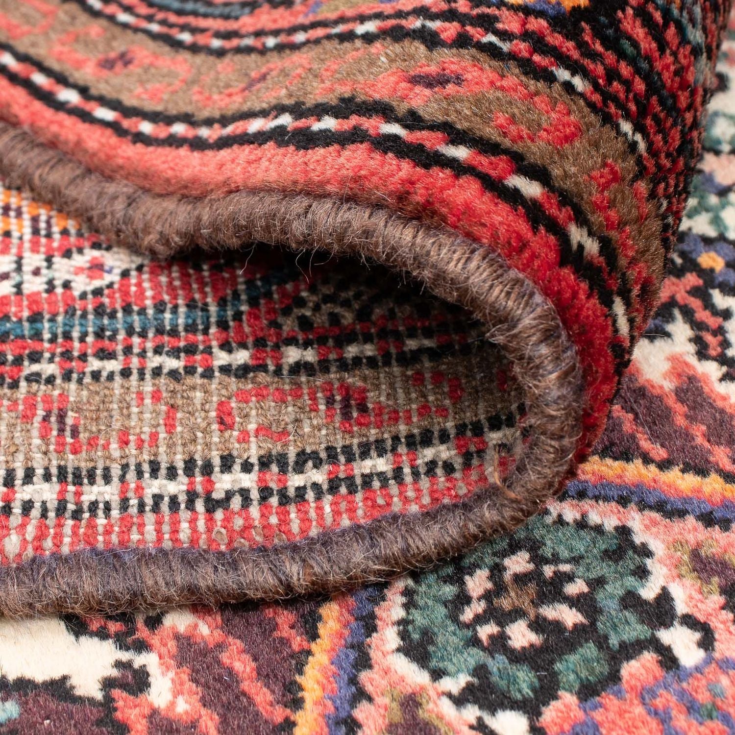 Tapis de couloir Tapis persan - Nomadic - 284 x 83 cm - beige