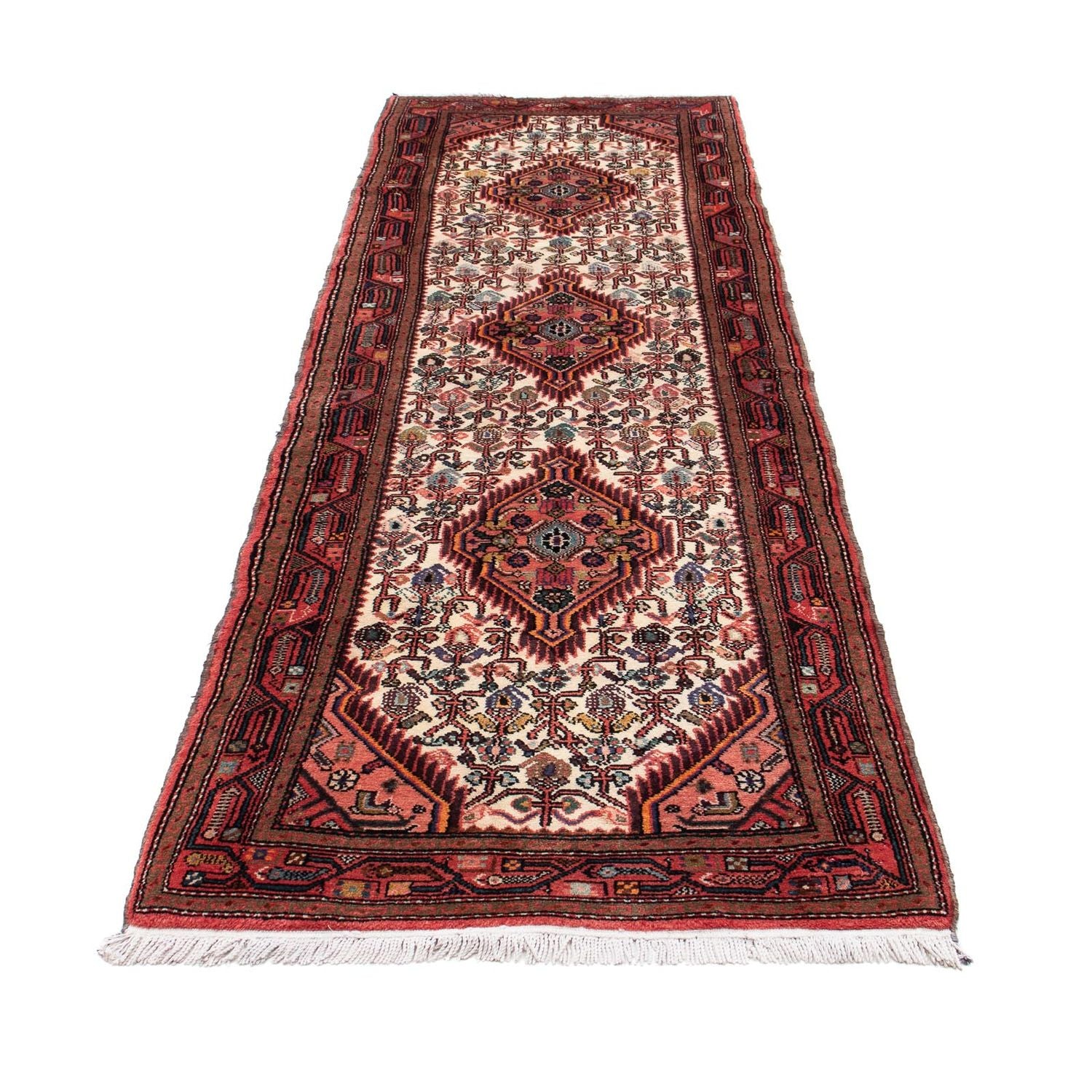 Tapis de couloir Tapis persan - Nomadic - 284 x 83 cm - beige