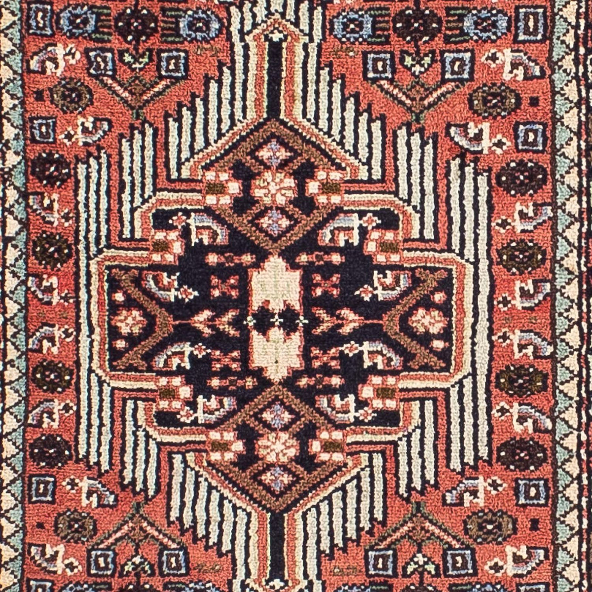 Tapis de couloir Tapis persan - Nomadic - 305 x 76 cm - rouille