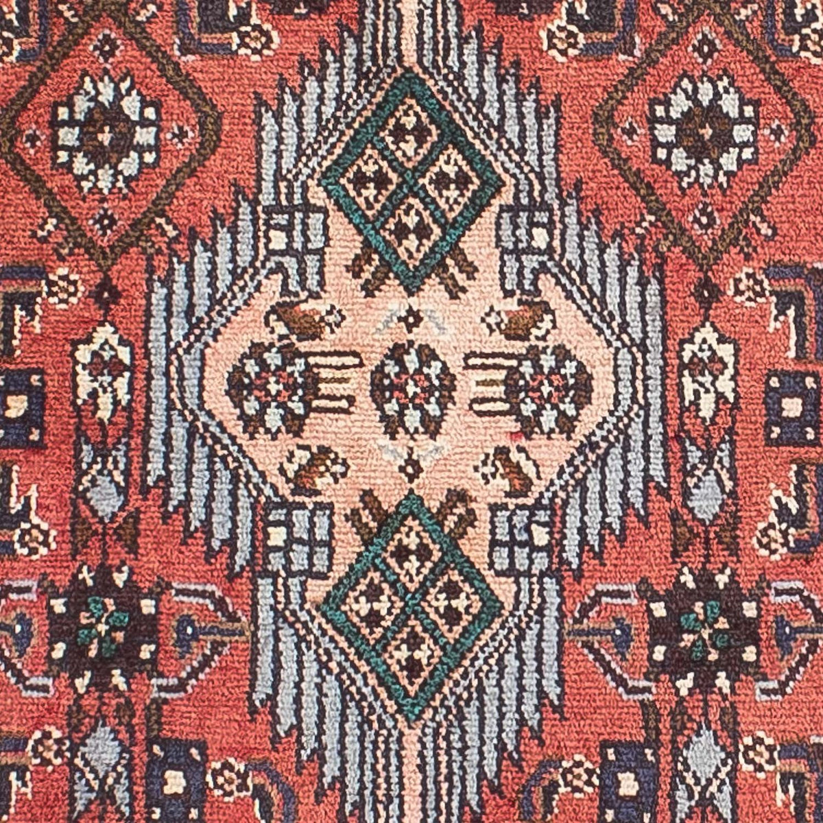 Tapis de couloir Tapis persan - Nomadic - 278 x 80 cm - rouge clair