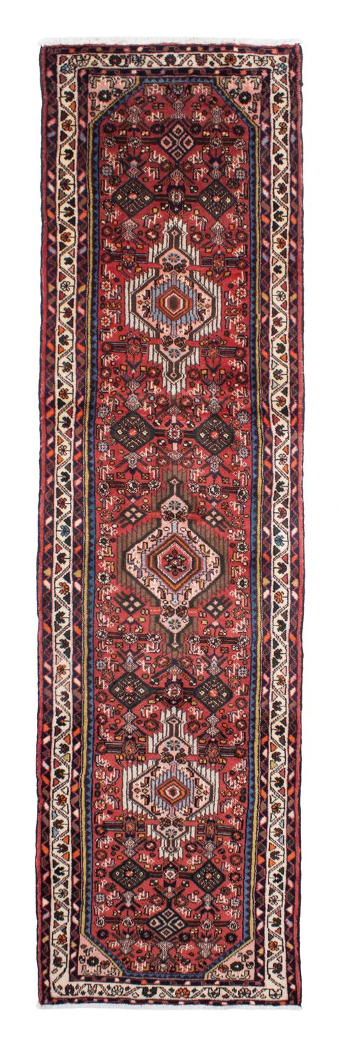 Tapis de couloir Tapis persan - Nomadic - 343 x 83 cm - rouge foncé