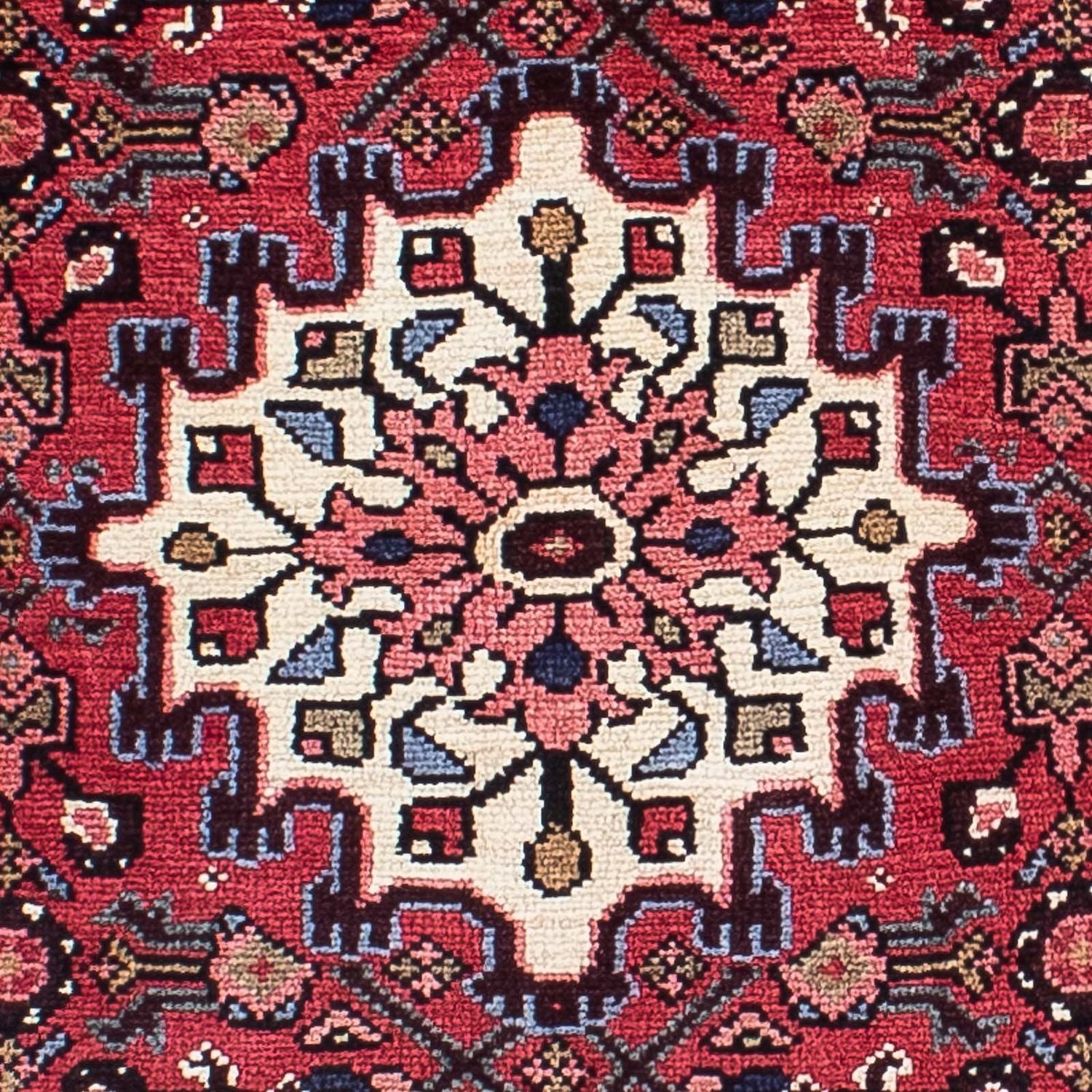 Tapis de couloir Tapis persan - Nomadic - 323 x 78 cm - rouge foncé