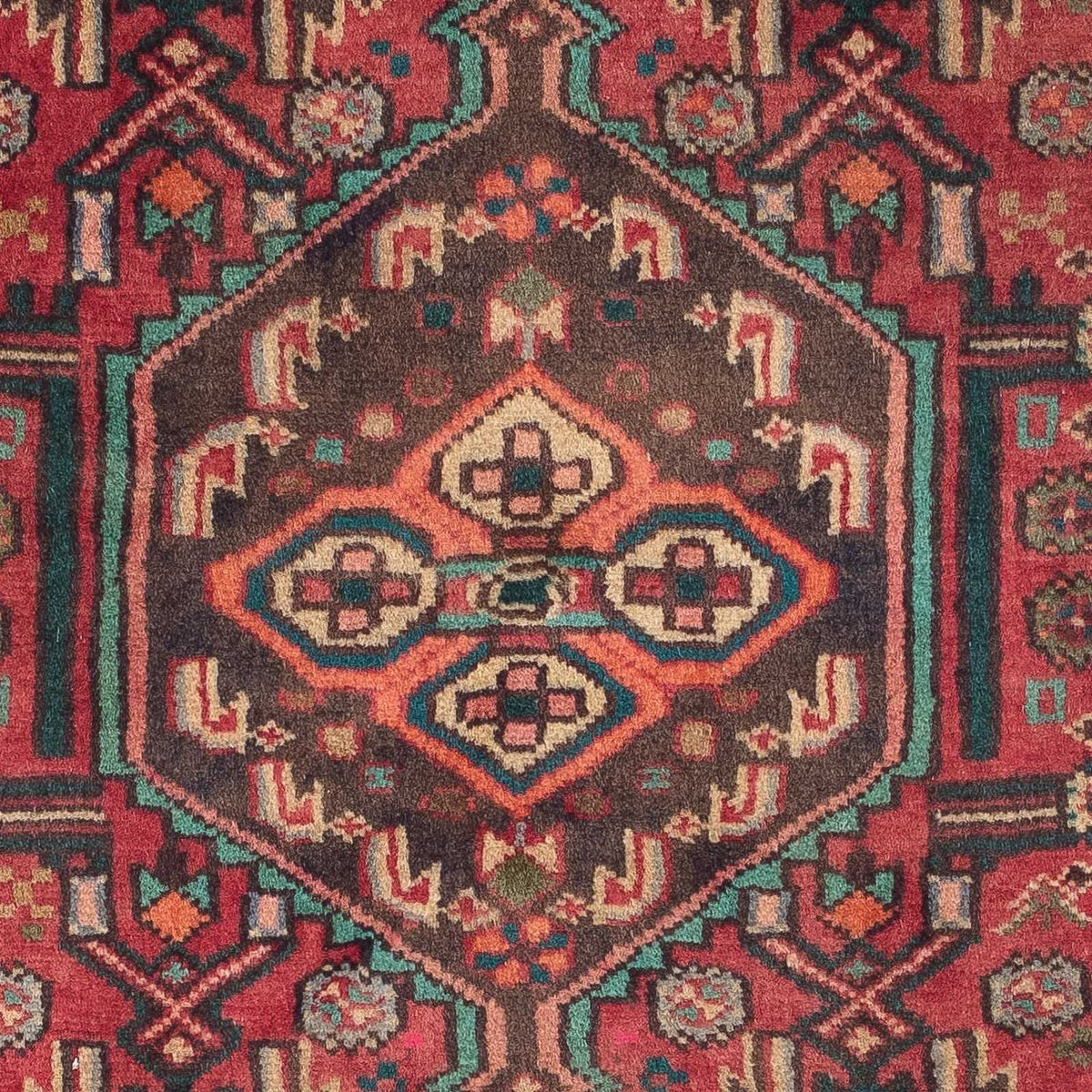 Tapis persan - Nomadic - 130 x 82 cm - rouge clair