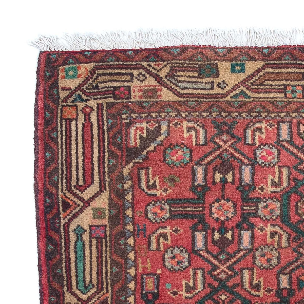 Tapis persan - Nomadic - 130 x 82 cm - rouge clair