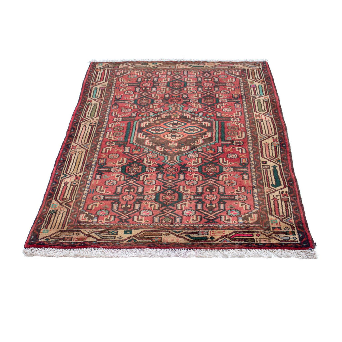 Tapis persan - Nomadic - 130 x 82 cm - rouge clair