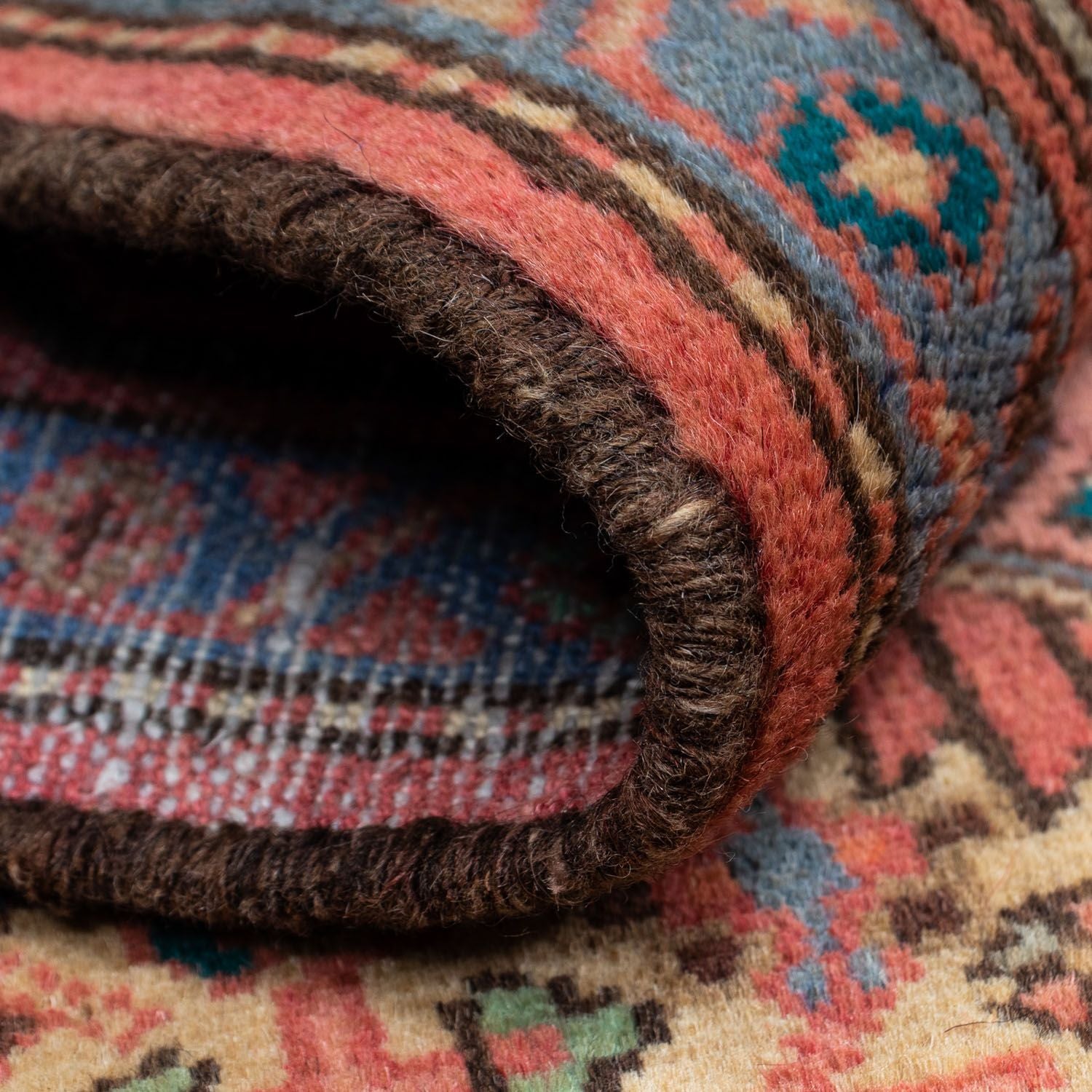 Tapis persan - Nomadic - 130 x 80 cm - rouge clair