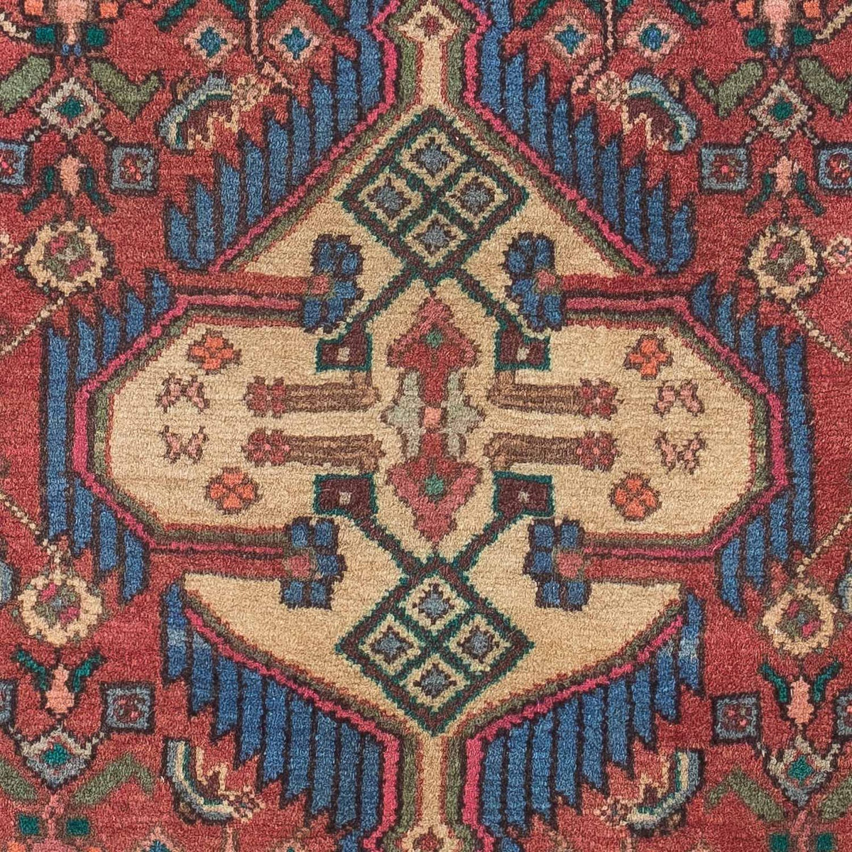 Tapis persan - Nomadic - 155 x 80 cm - rouge clair