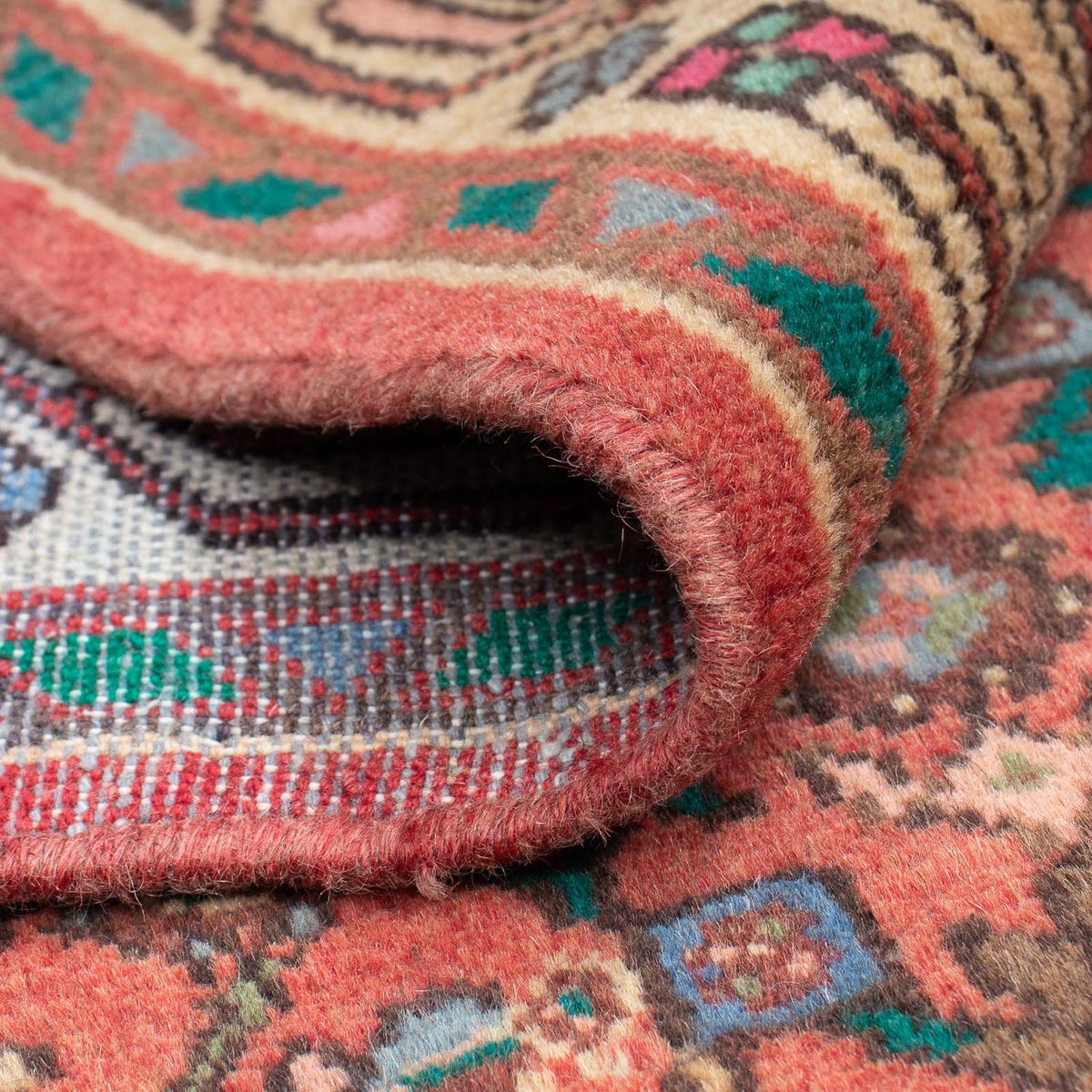 Tapis persan - Nomadic - 155 x 80 cm - rouge clair