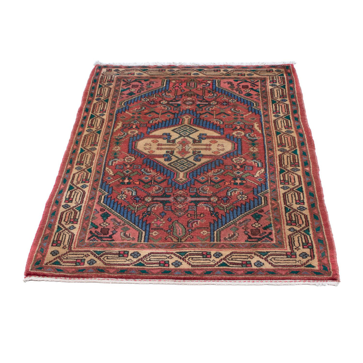 Tapis persan - Nomadic - 155 x 80 cm - rouge clair