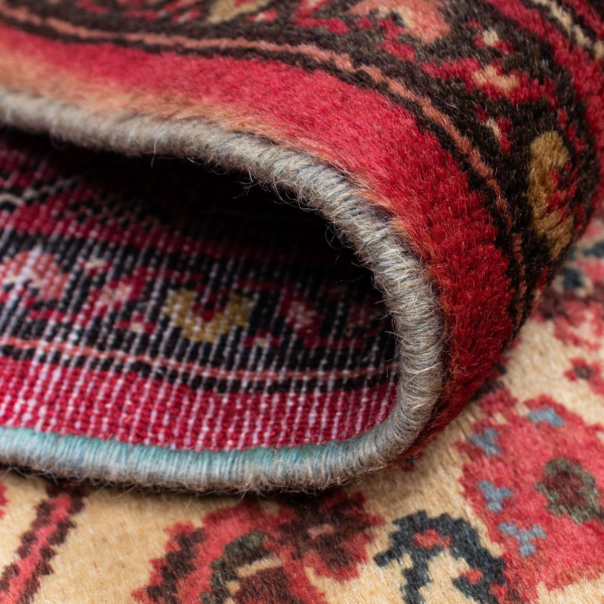 Tapis persan - Nomadic - 132 x 77 cm - rouge