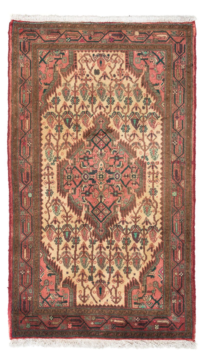 Tapis persan - Nomadic - 135 x 80 cm - rouge clair