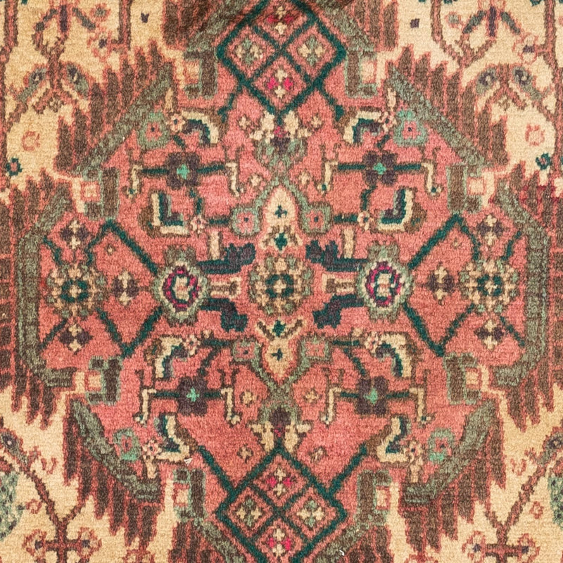 Tapis persan - Nomadic - 135 x 80 cm - rouge clair