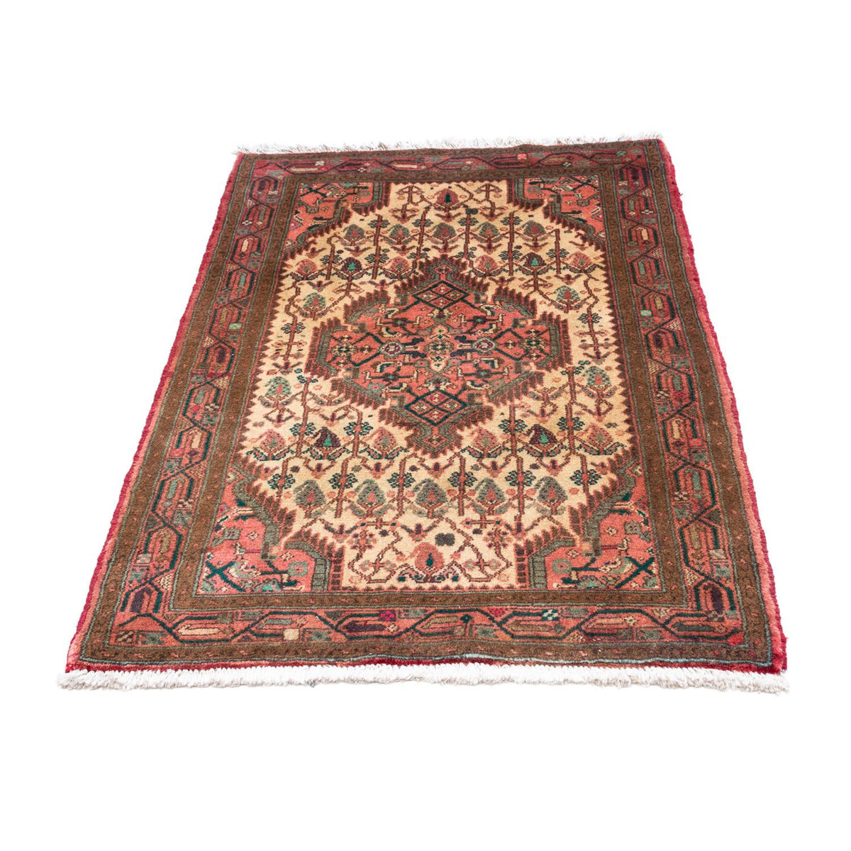 Tapis persan - Nomadic - 135 x 80 cm - rouge clair