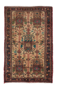 Tapis persan - Nomadic - 124 x 81 cm - marron clair