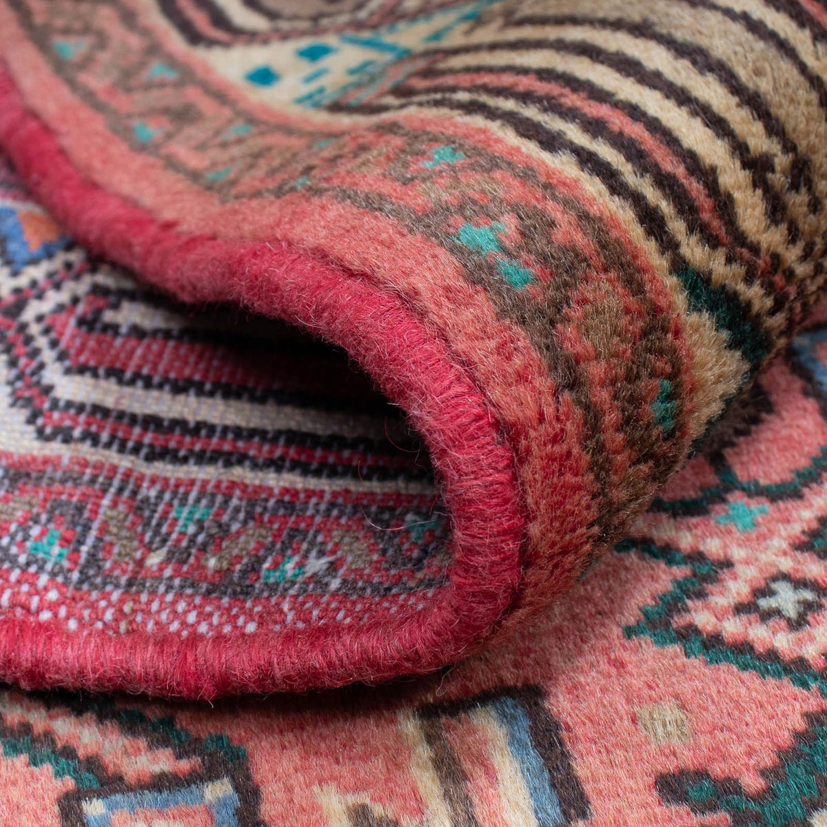 Tapis persan - Nomadic - 125 x 80 cm - rouge clair