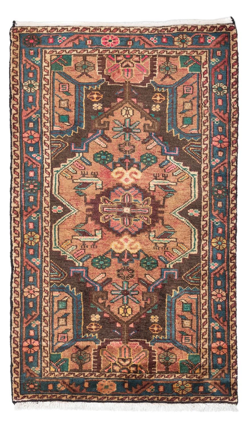 Tapis persan - Nomadic - 135 x 80 cm - rouge clair