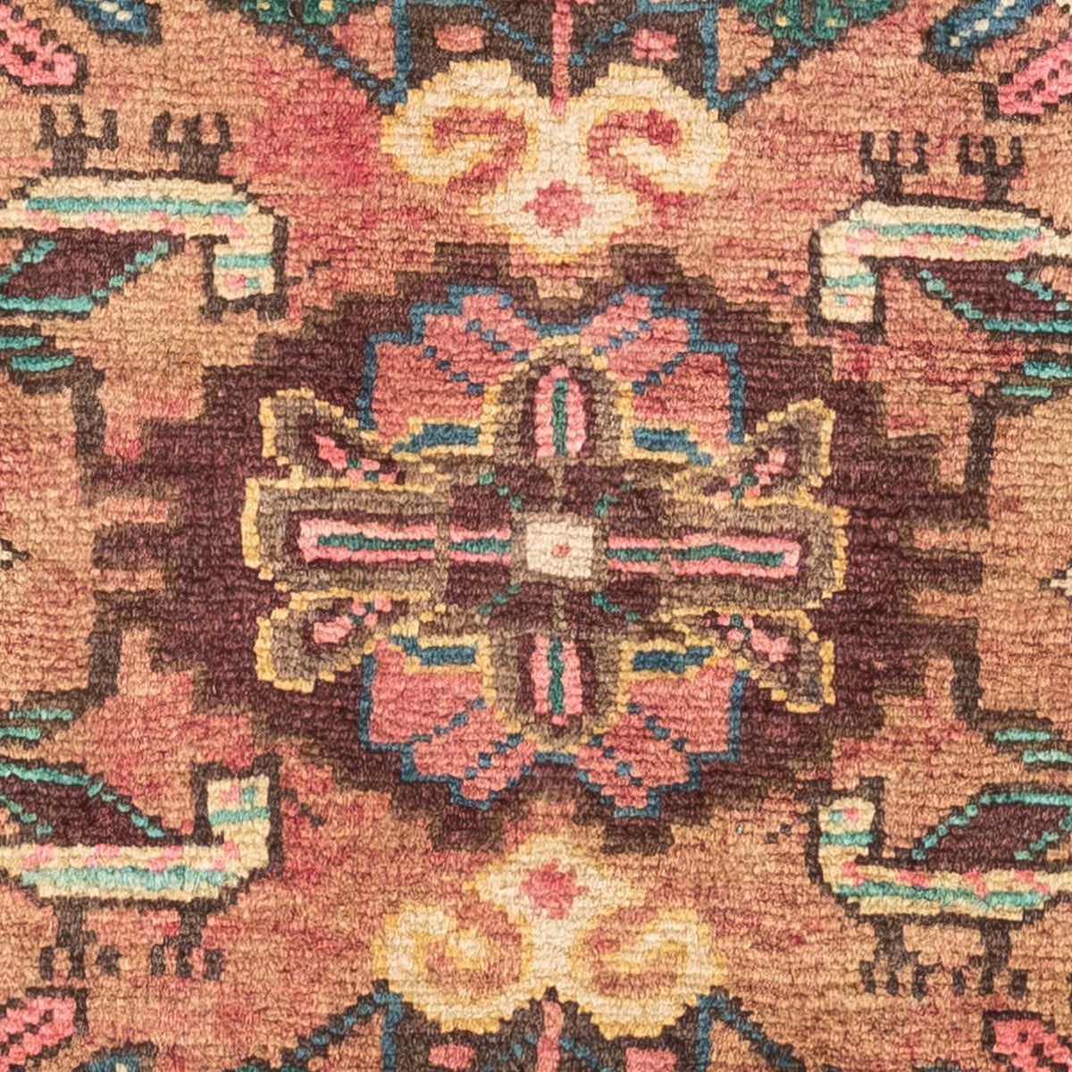 Tapis persan - Nomadic - 135 x 80 cm - rouge clair