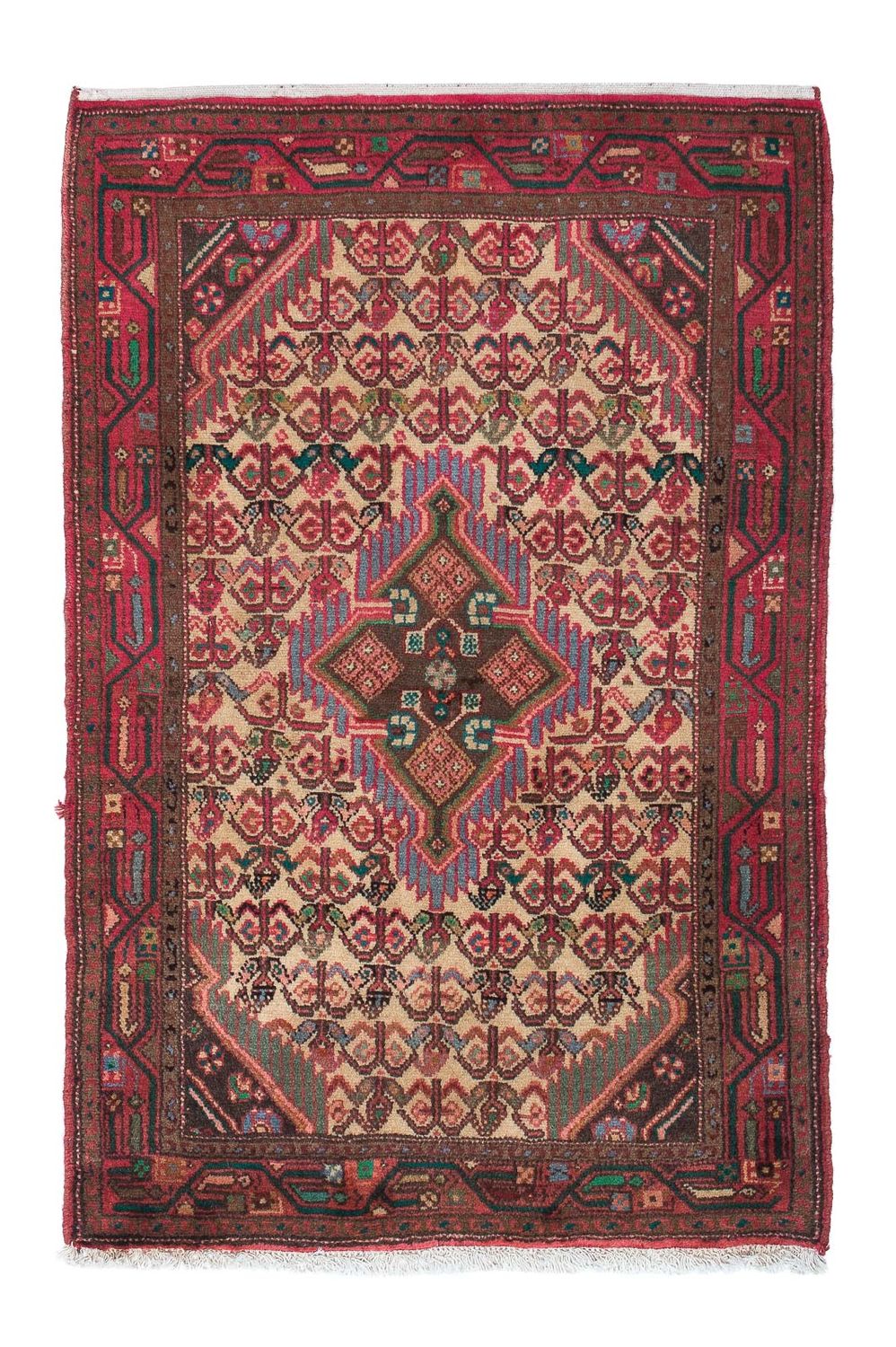 Tapis persan - Nomadic - 125 x 81 cm - beige
