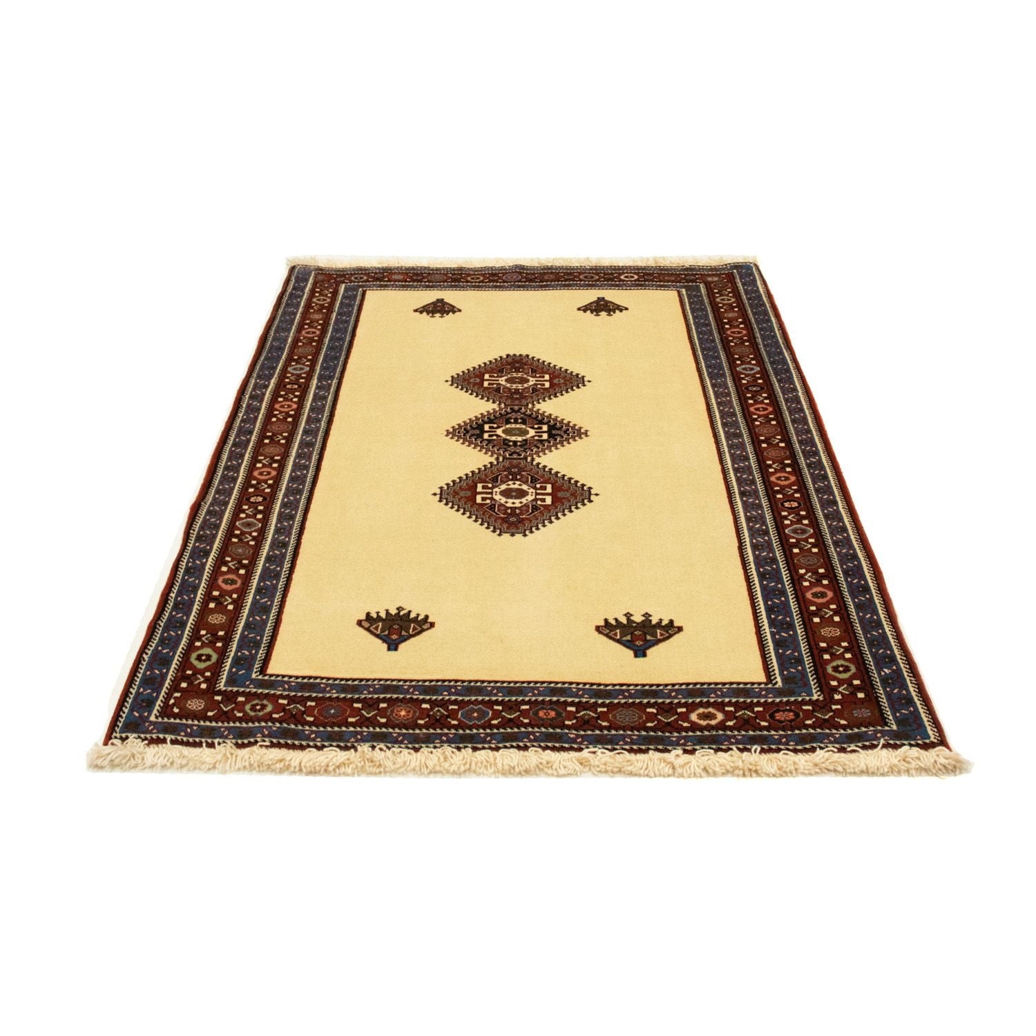 Tapis persan - Nomadic - 160 x 107 cm - beige