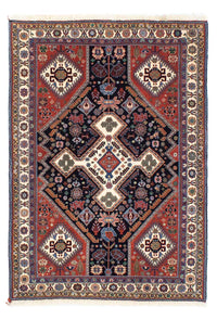 Tapis Gabbeh - Persan Kashkuli - 145 x 105 cm - bleu foncé