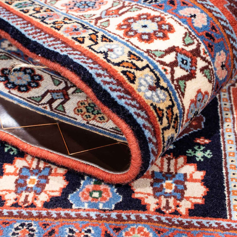 Tapis Gabbeh - Persan Kashkuli - 145 x 105 cm - bleu foncé