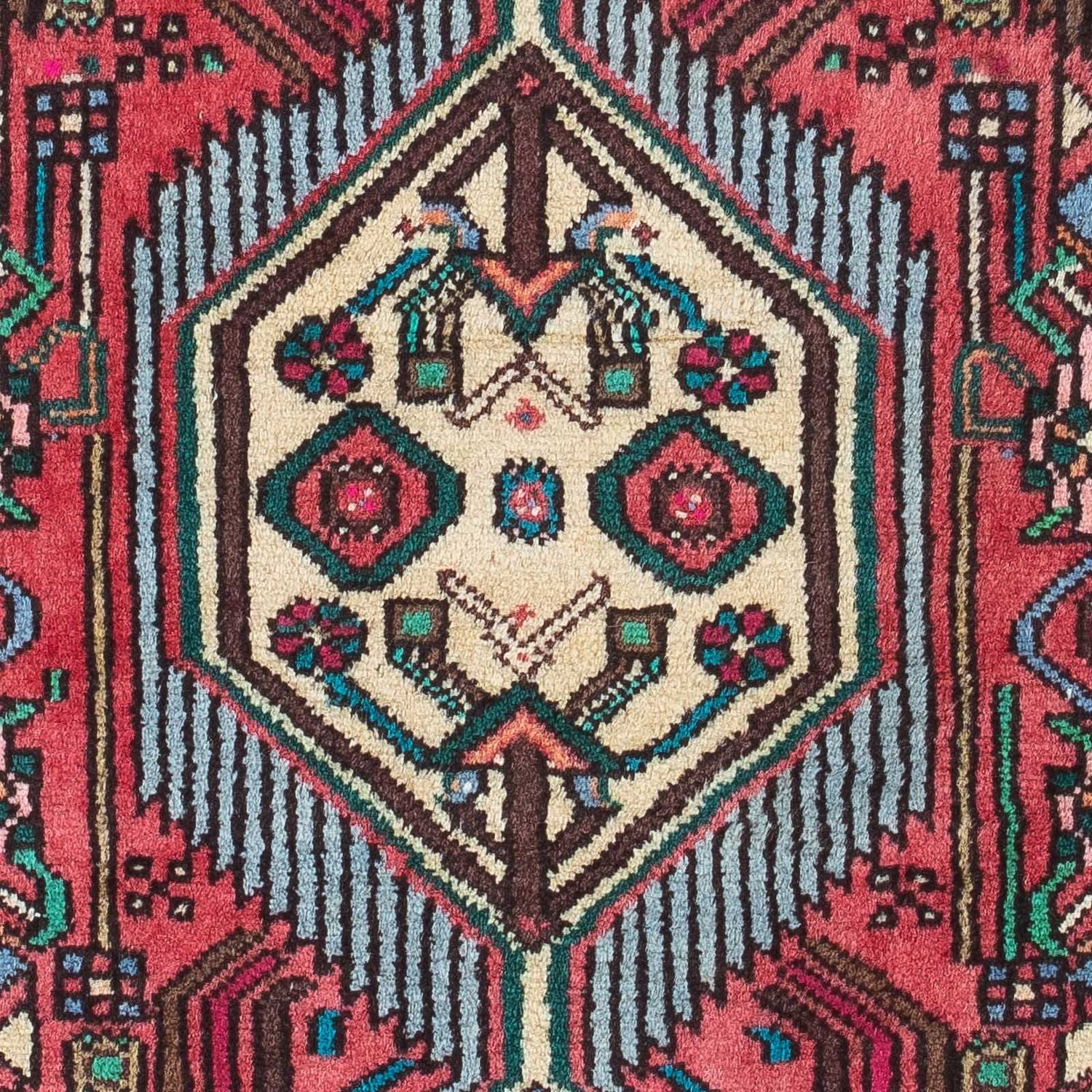 Tapis persan - Nomadic - 134 x 80 cm - rouge