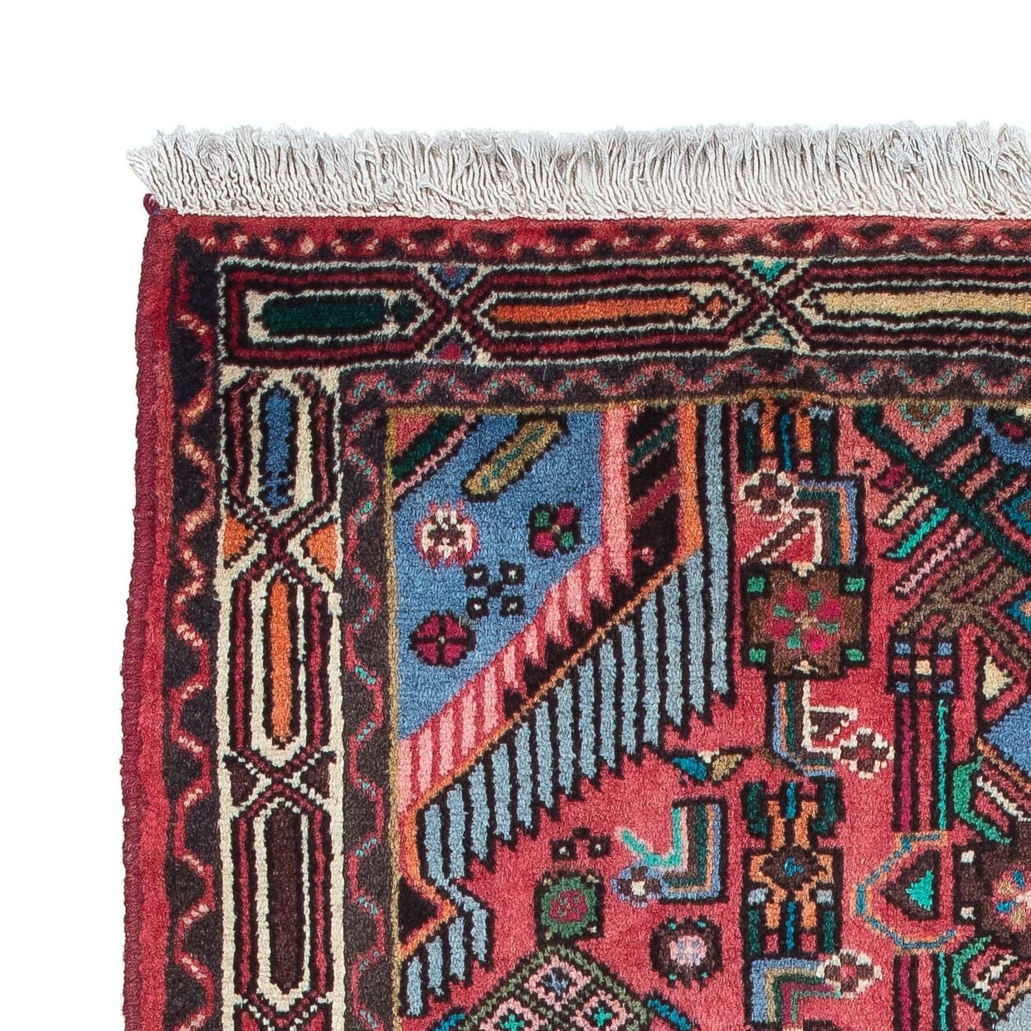 Tapis persan - Nomadic - 134 x 80 cm - rouge