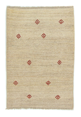 Tapis Gabbeh - Persan - 145 x 100 cm - beige