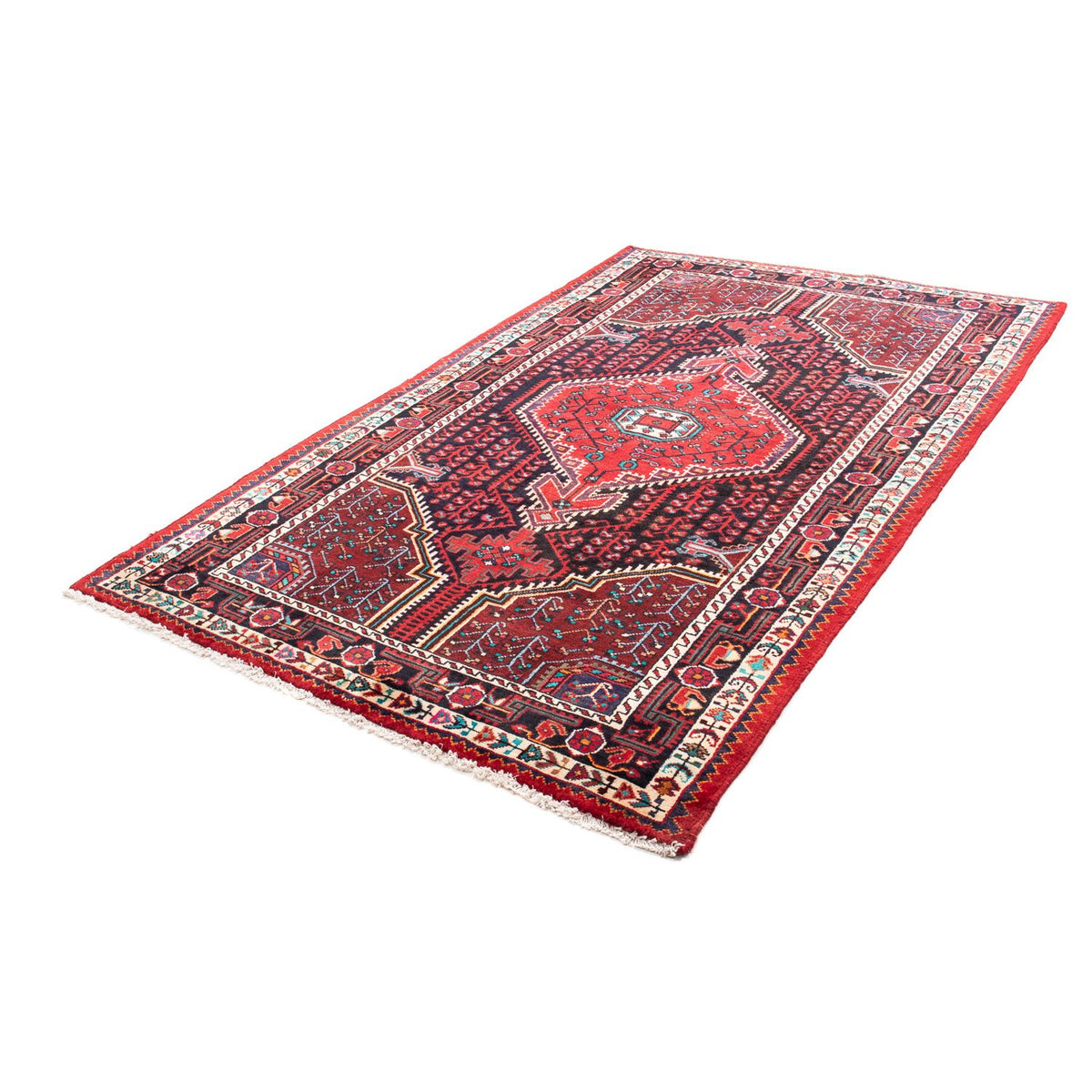 Tapis persan - Nomadic - 227 x 140 cm - rouge