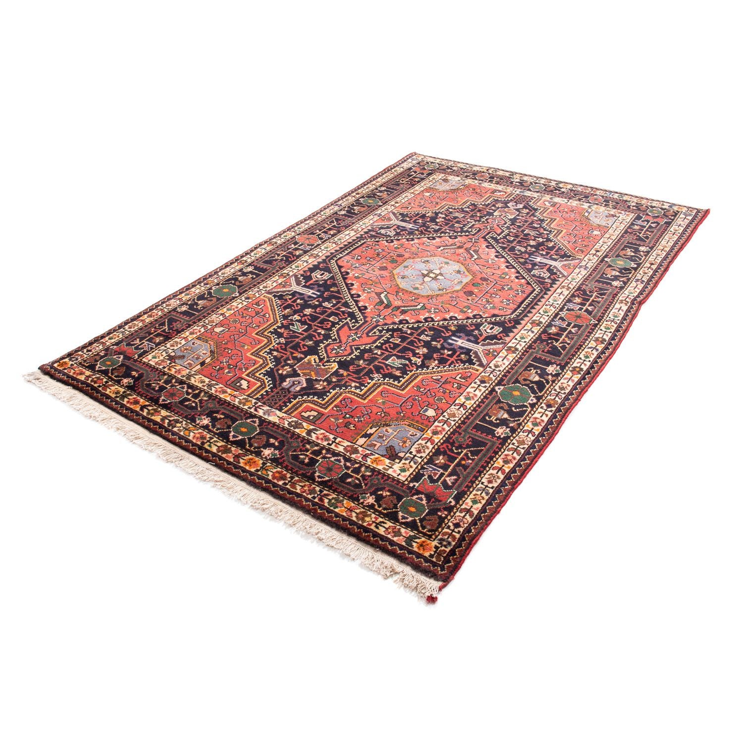 Tapis persan - Nomadic - 226 x 139 cm - rouge