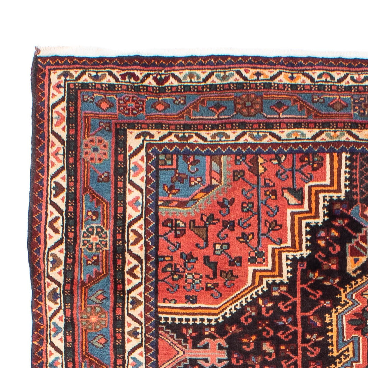 Tapis persan - Nomadic - 226 x 139 cm - bleu foncé