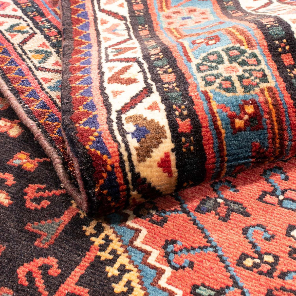 Tapis persan - Nomadic - 226 x 139 cm - bleu foncé