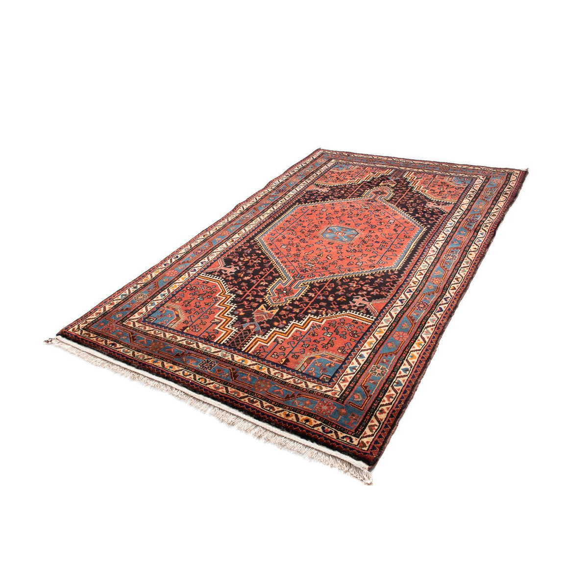 Tapis persan - Nomadic - 226 x 139 cm - bleu foncé