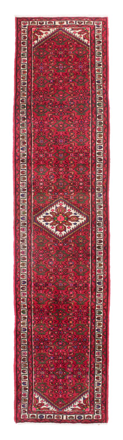Tapis de couloir Tapis persan - Nomadic - 386 x 84 cm - rouge