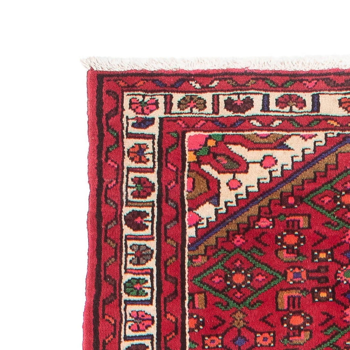 Tapis de couloir Tapis persan - Nomadic - 386 x 84 cm - rouge