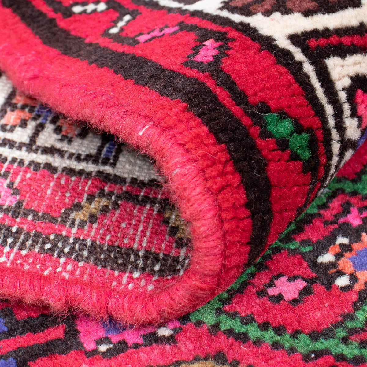 Tapis de couloir Tapis persan - Nomadic - 386 x 84 cm - rouge