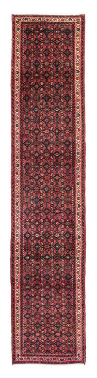 Tapis de couloir Tapis persan - Nomadic - 398 x 83 cm - rouge foncé