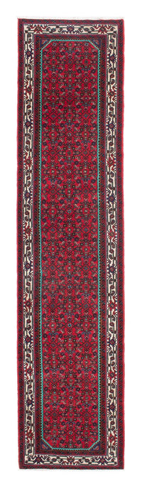 Tapis de couloir Tapis persan - Nomadic - 397 x 84 cm - rouge foncé