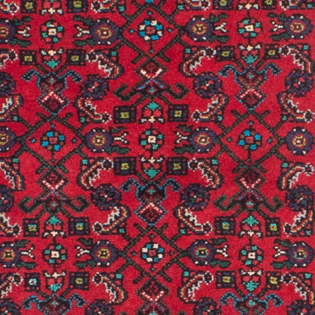 Tapis de couloir Tapis persan - Nomadic - 397 x 84 cm - rouge foncé