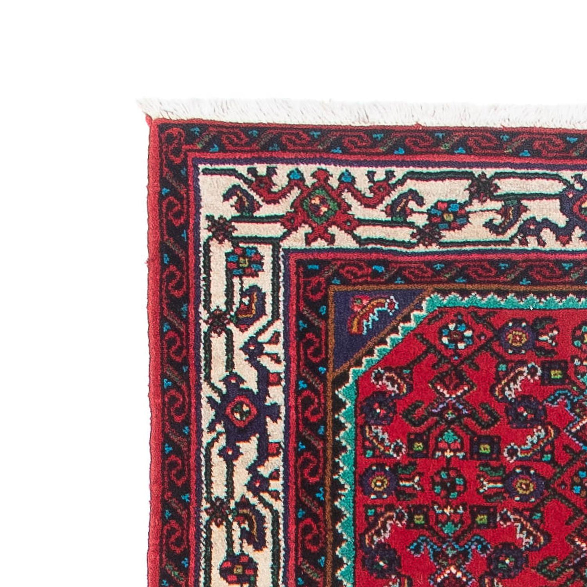 Tapis de couloir Tapis persan - Nomadic - 397 x 84 cm - rouge foncé