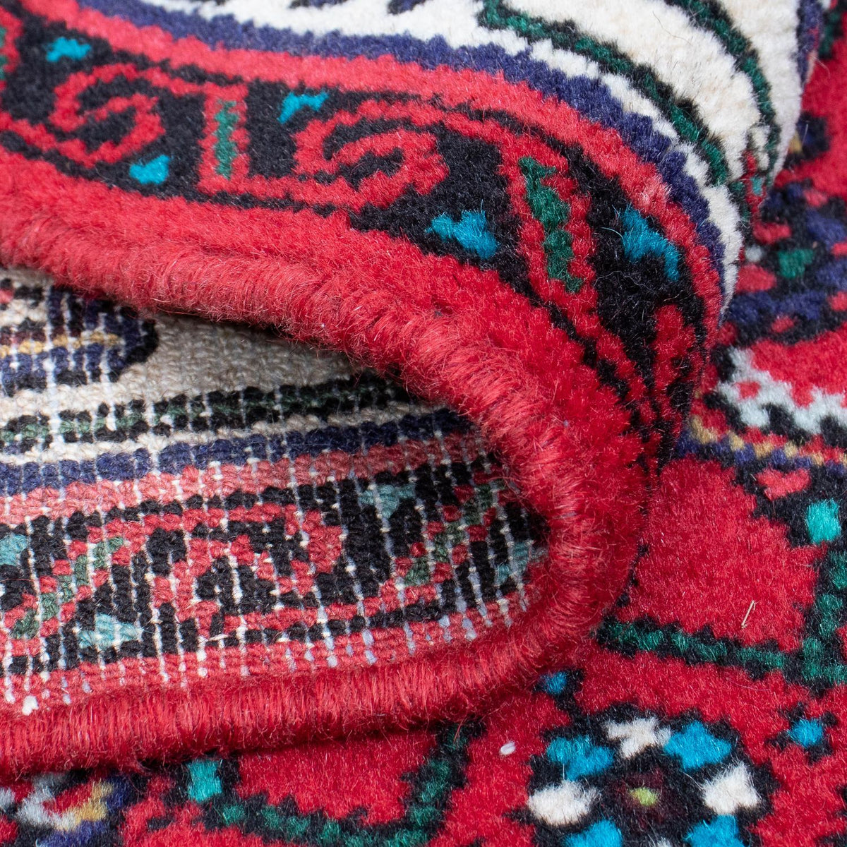 Tapis de couloir Tapis persan - Nomadic - 397 x 84 cm - rouge foncé