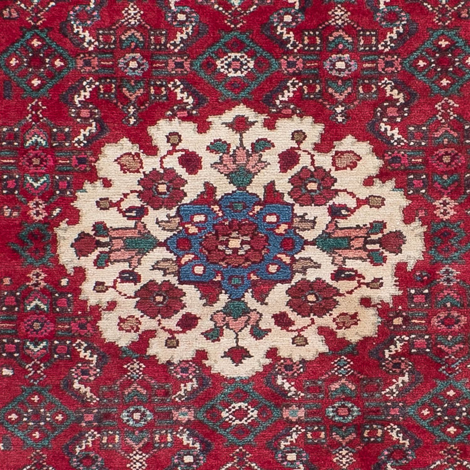 Tapis de couloir Tapis persan - Nomadic - 410 x 85 cm - rouge foncé