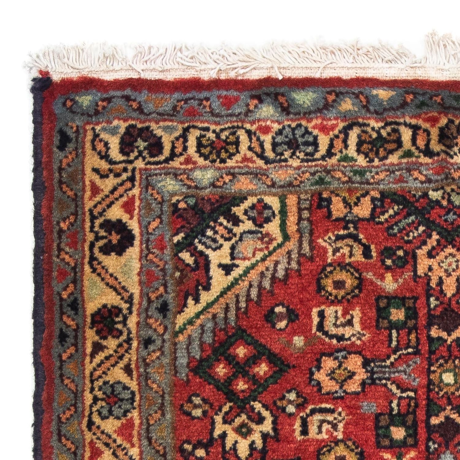 Tapis persan - Nomadic - 87 x 62 cm - rouge foncé