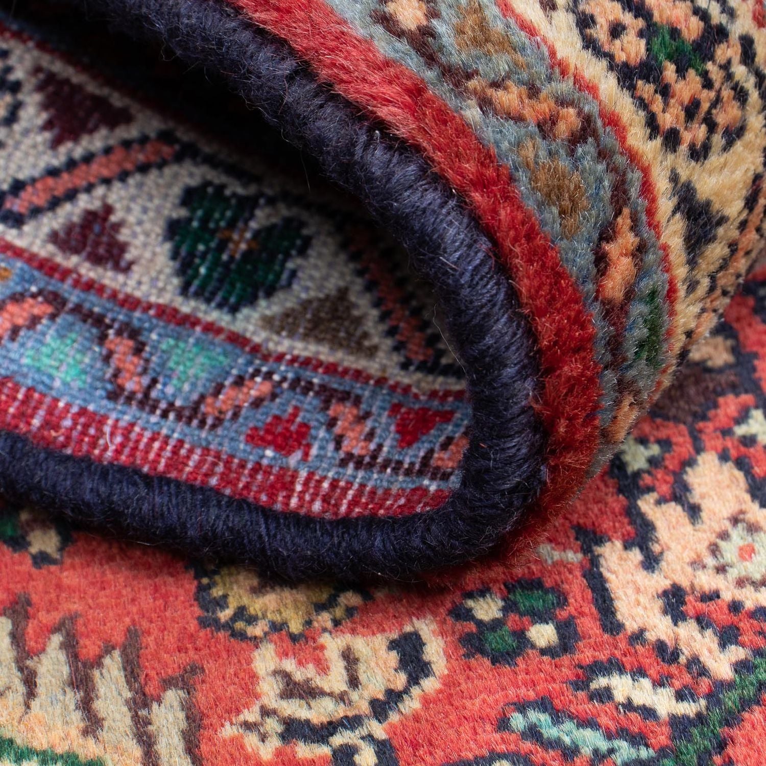 Tapis persan - Nomadic - 87 x 62 cm - rouge foncé