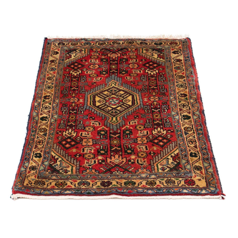 Tapis persan - Nomadic - 87 x 62 cm - rouge foncé