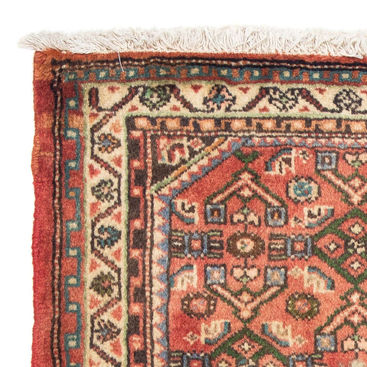 Tapis persan - Nomadic - 87 x 62 cm - rouge clair
