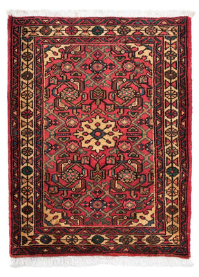 Tapis persan - Nomadic - 91 x 70 cm - rouge foncé