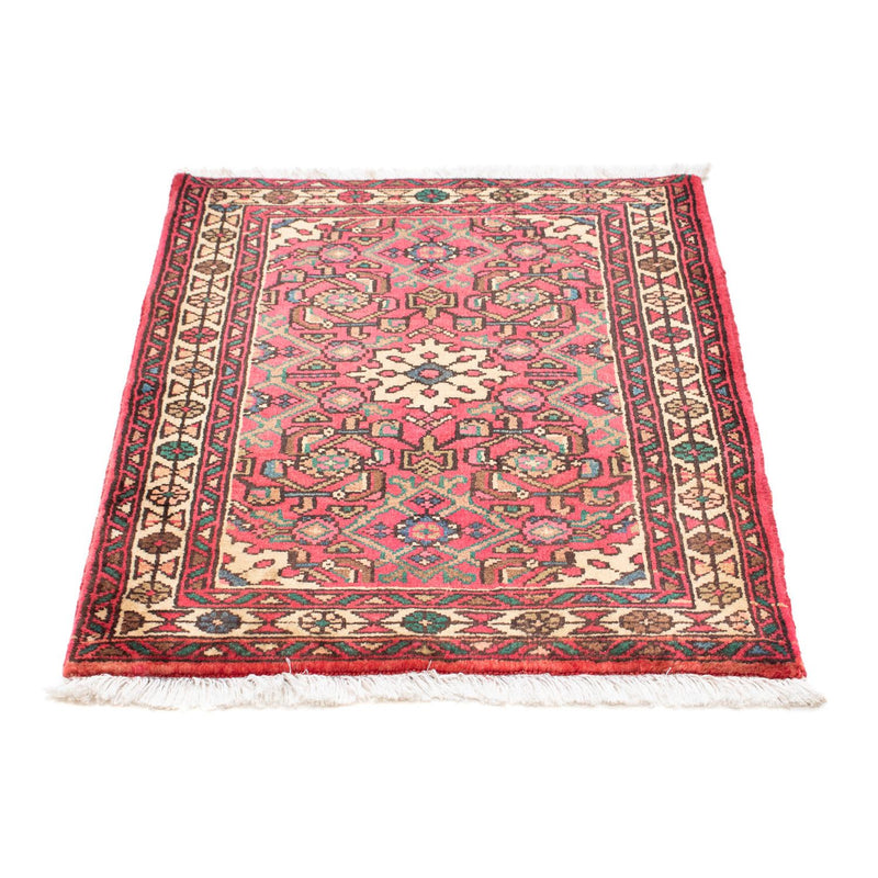 Tapis persan - Nomadic - 91 x 70 cm - rouge foncé